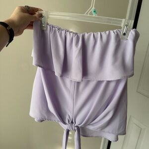 Lavender Off-Shoulder Top